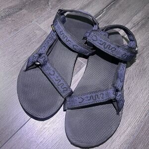 Teva Hypnosis Sandals Mens 13 Blue‎ Snake Aztec Hiking Water Shoe Rugged F60122J